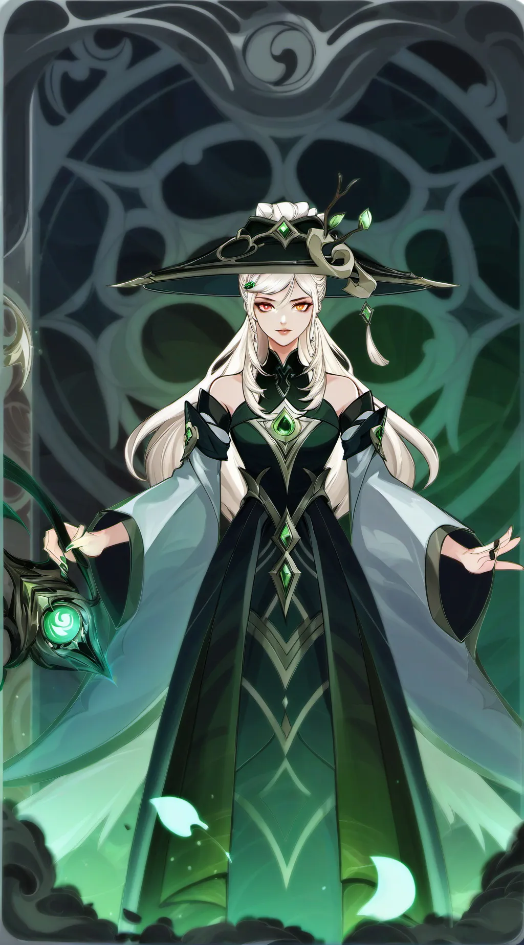 ai character: Lidia Malfoy background