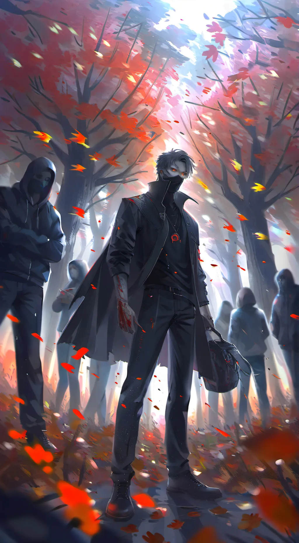 ai character: zombie world.  background