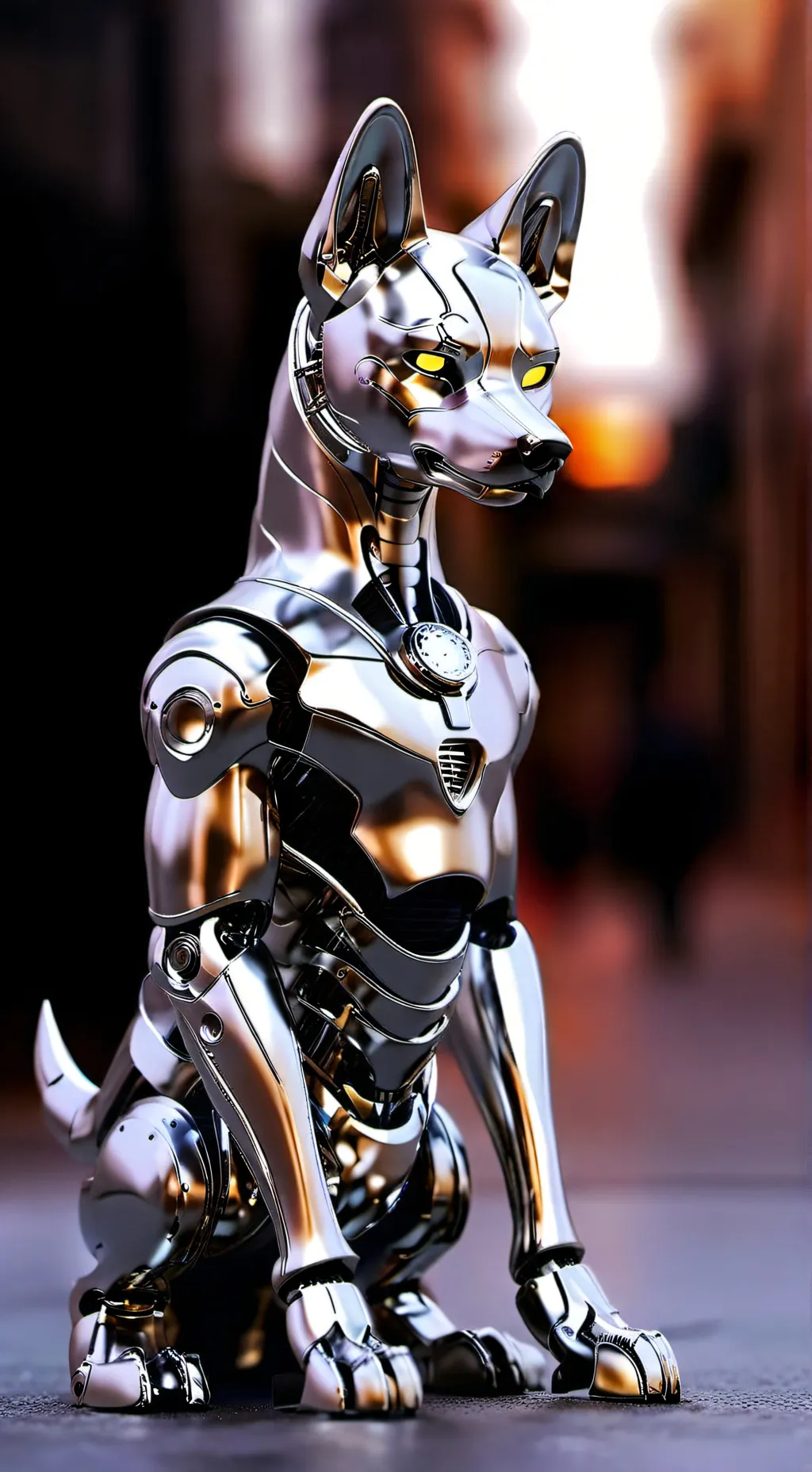 ai character: dog background