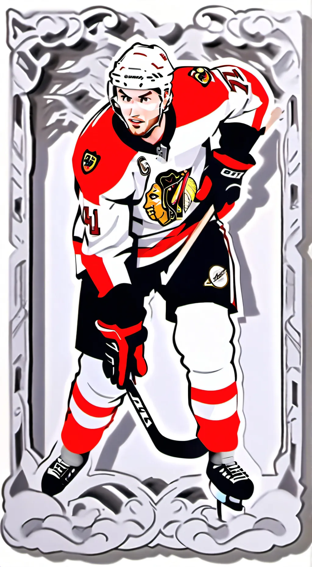 ai character: Chicago Blackhawks background