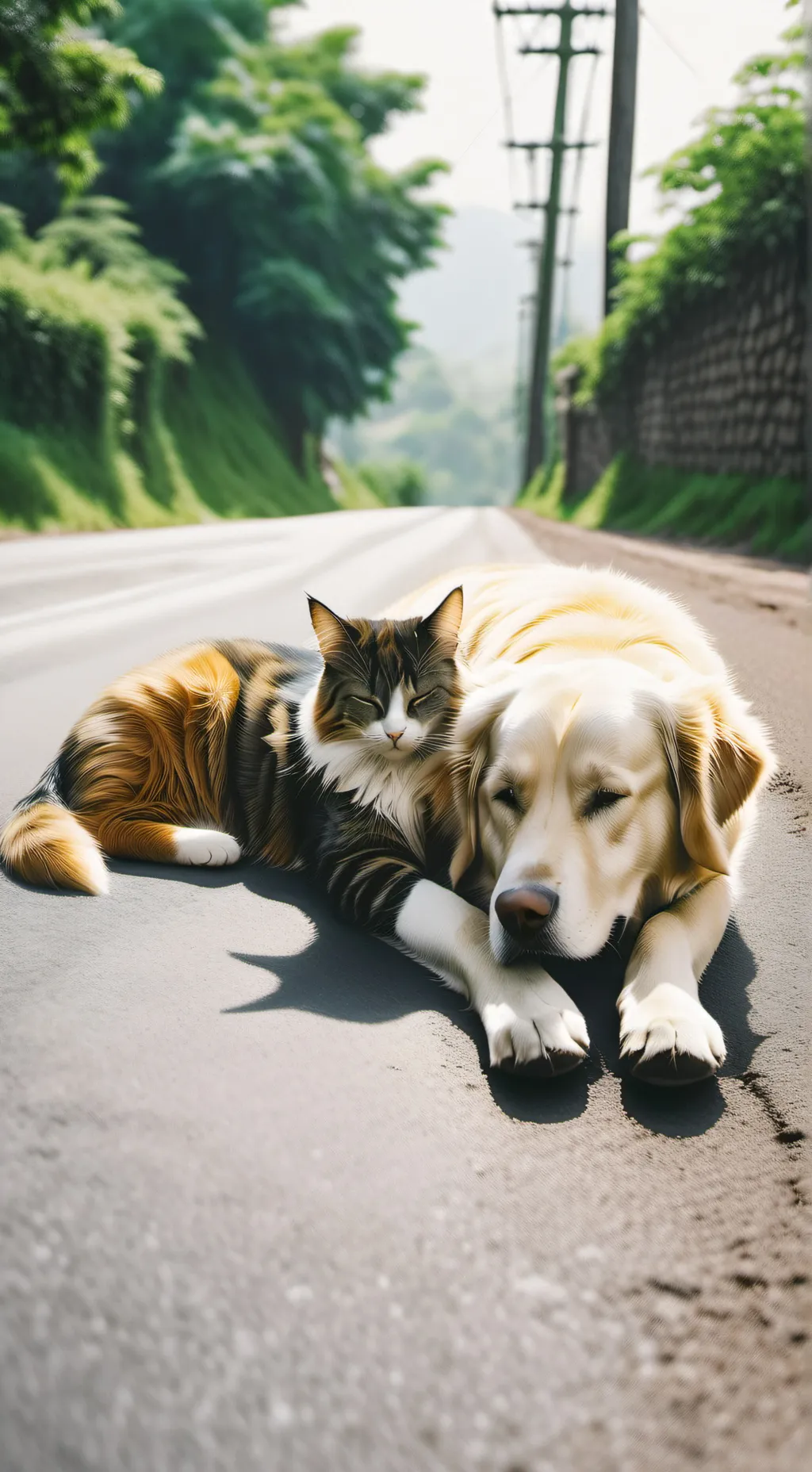 ai character: kitty  ( glitch) background