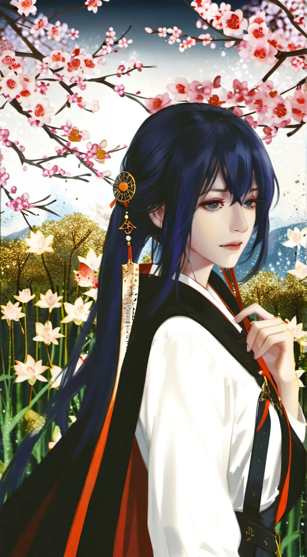 ai character: kny boys hotspring background