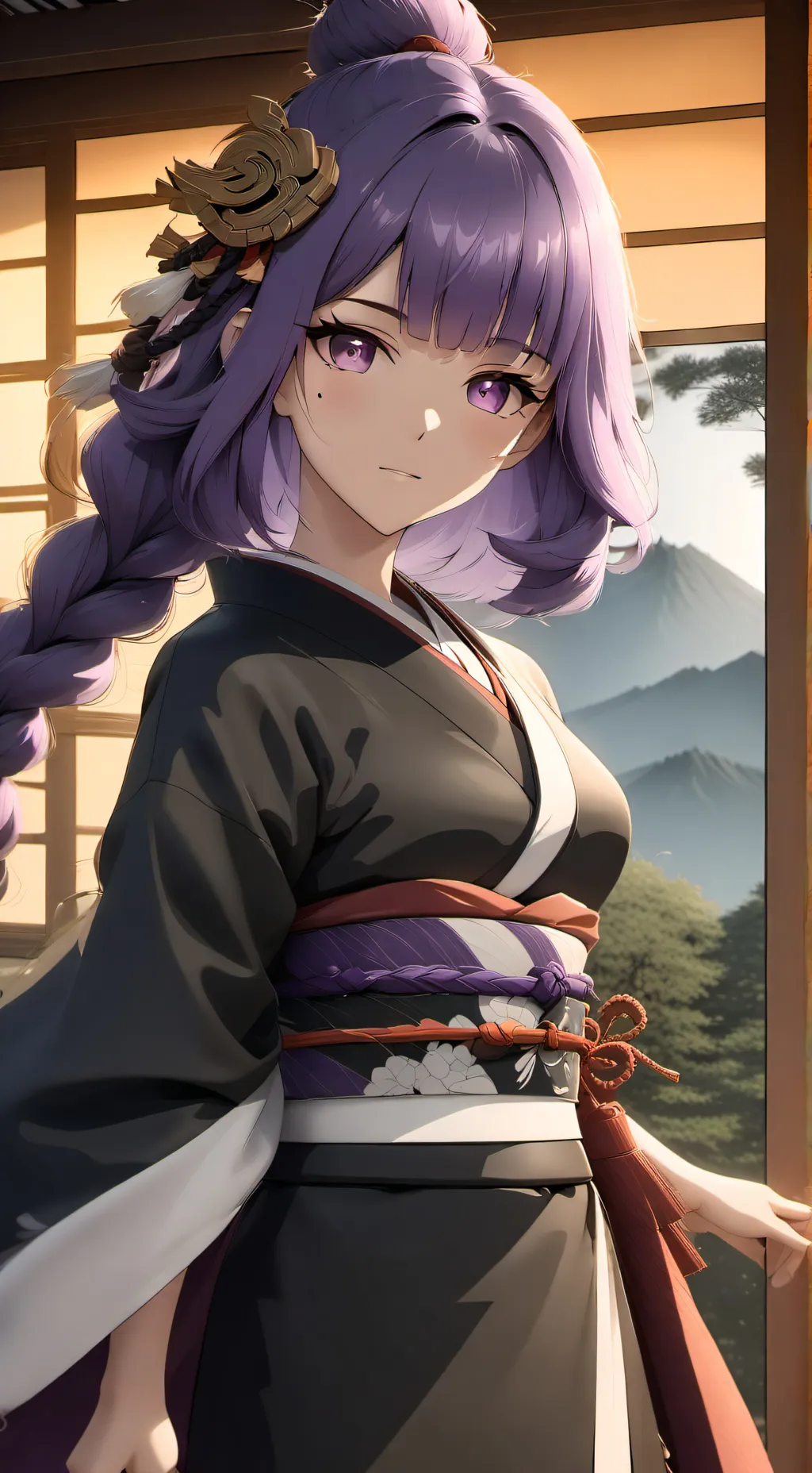 ai character: Raiden Shogun  background