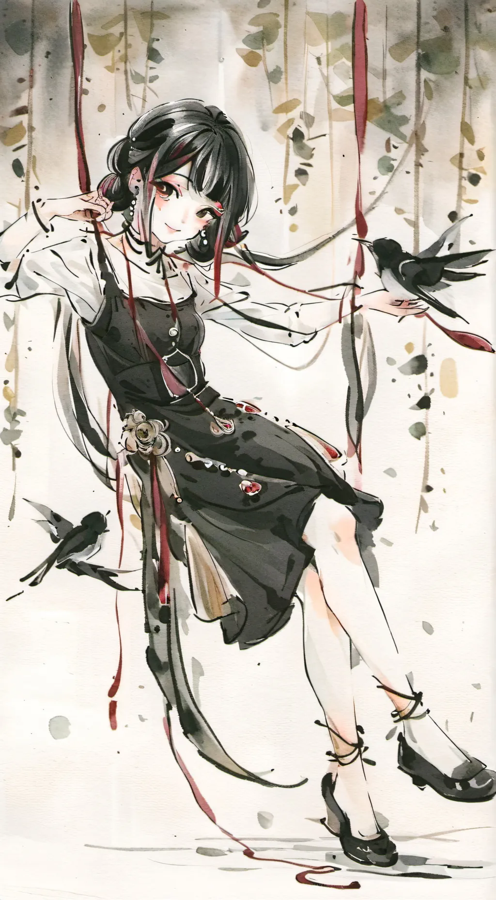 ai character: kny ppt background