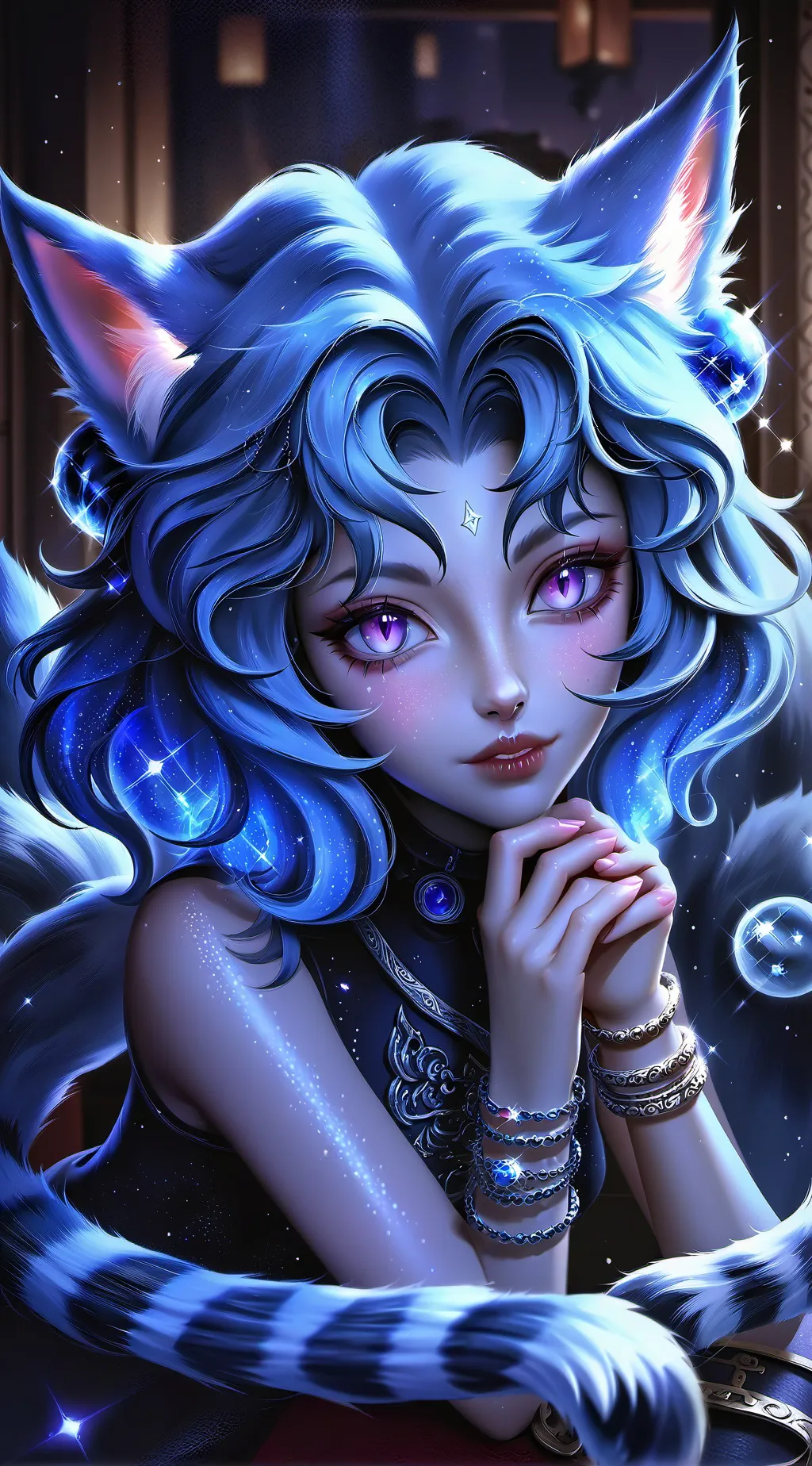 ai character: Nine Round Spirit background