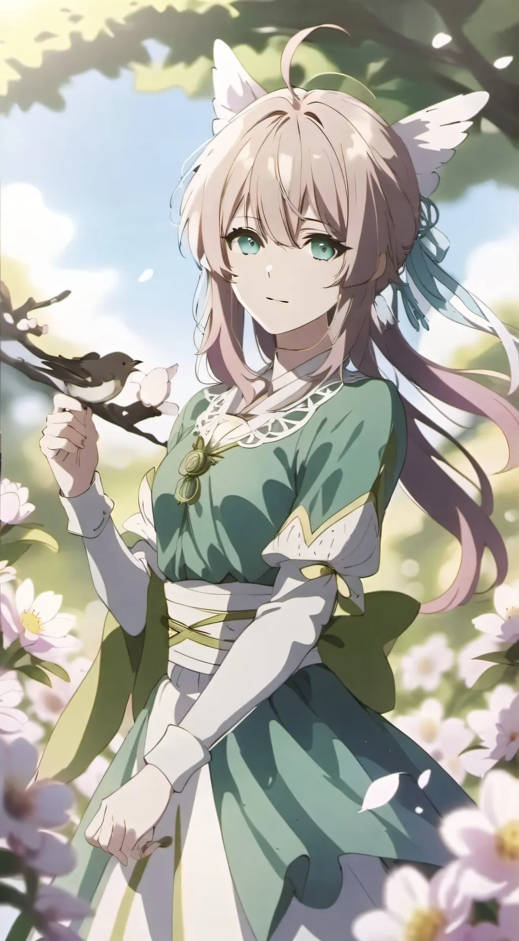 ai character: violet  background