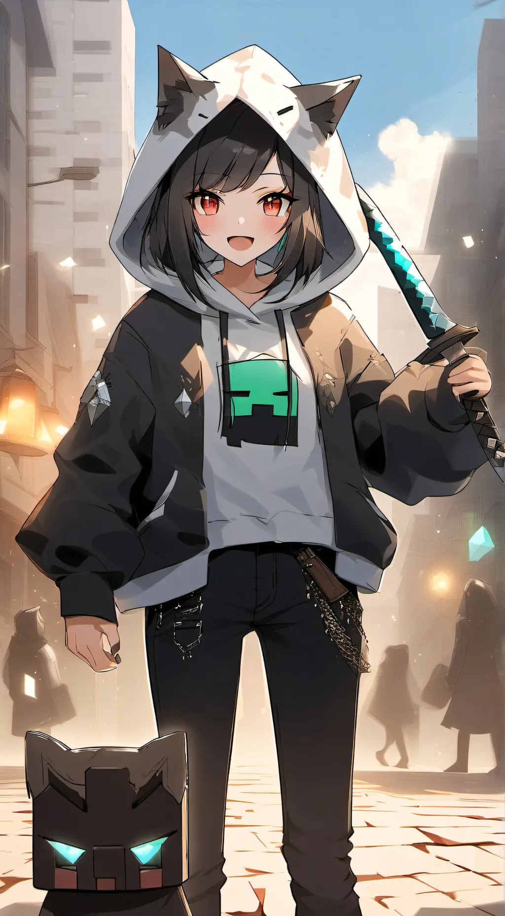 ai character: nya  background