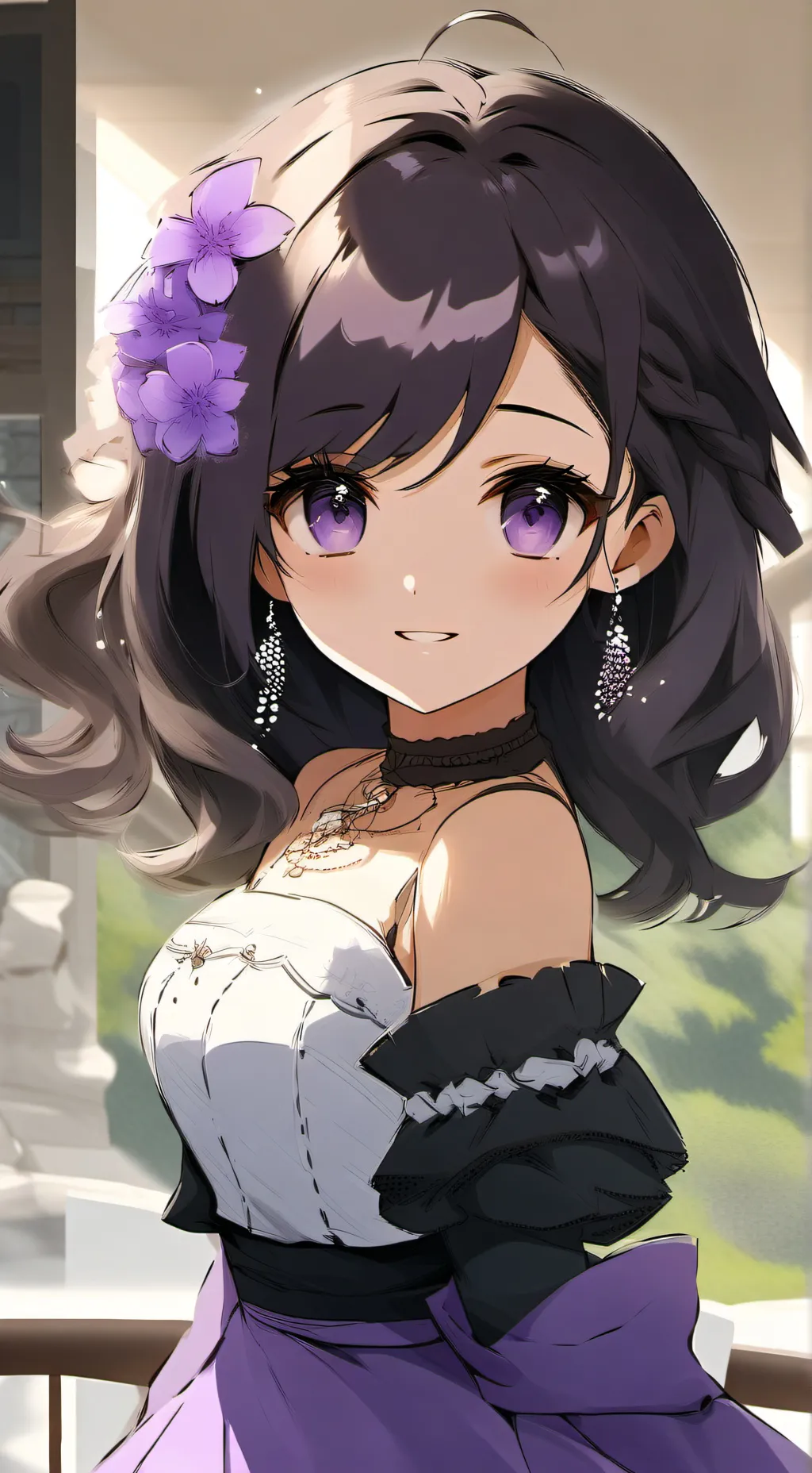 ai character: Luna background