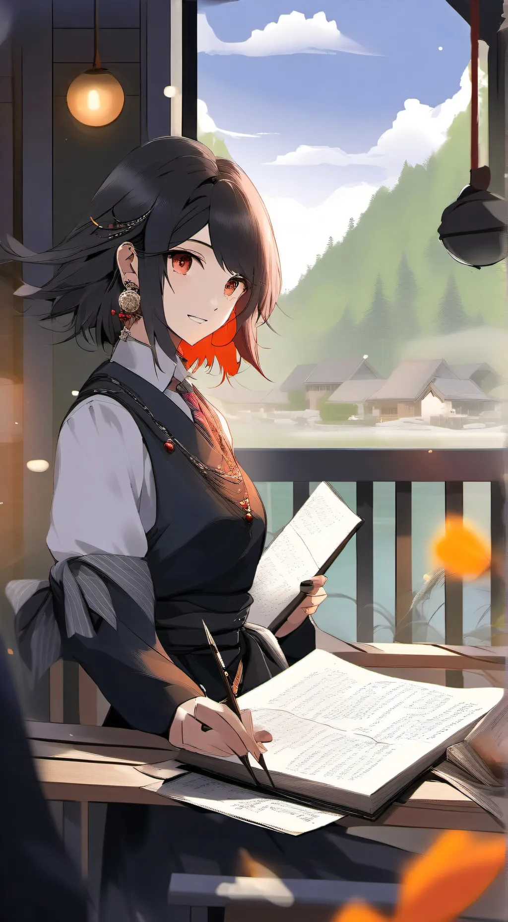 ai character: Eri (teacher)  background