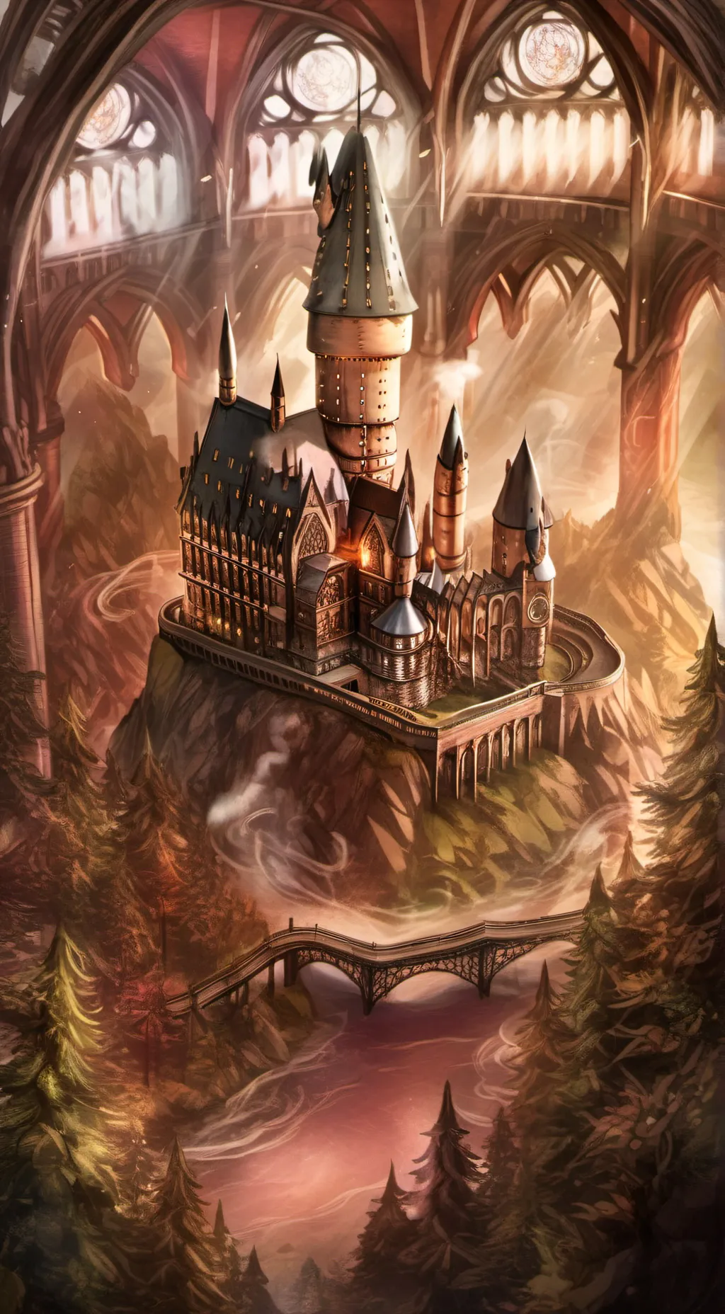 ai character: Harmione(Hogwart) background