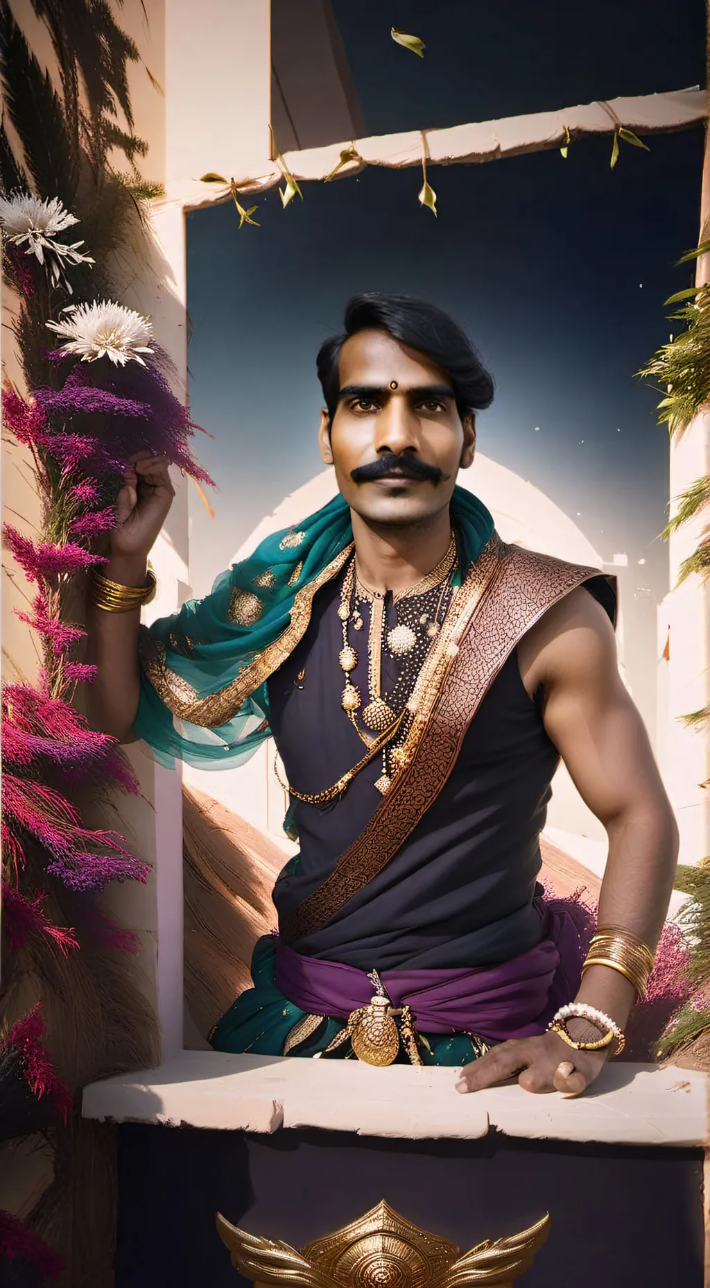 ai character: AMIR DA DELIVERY background