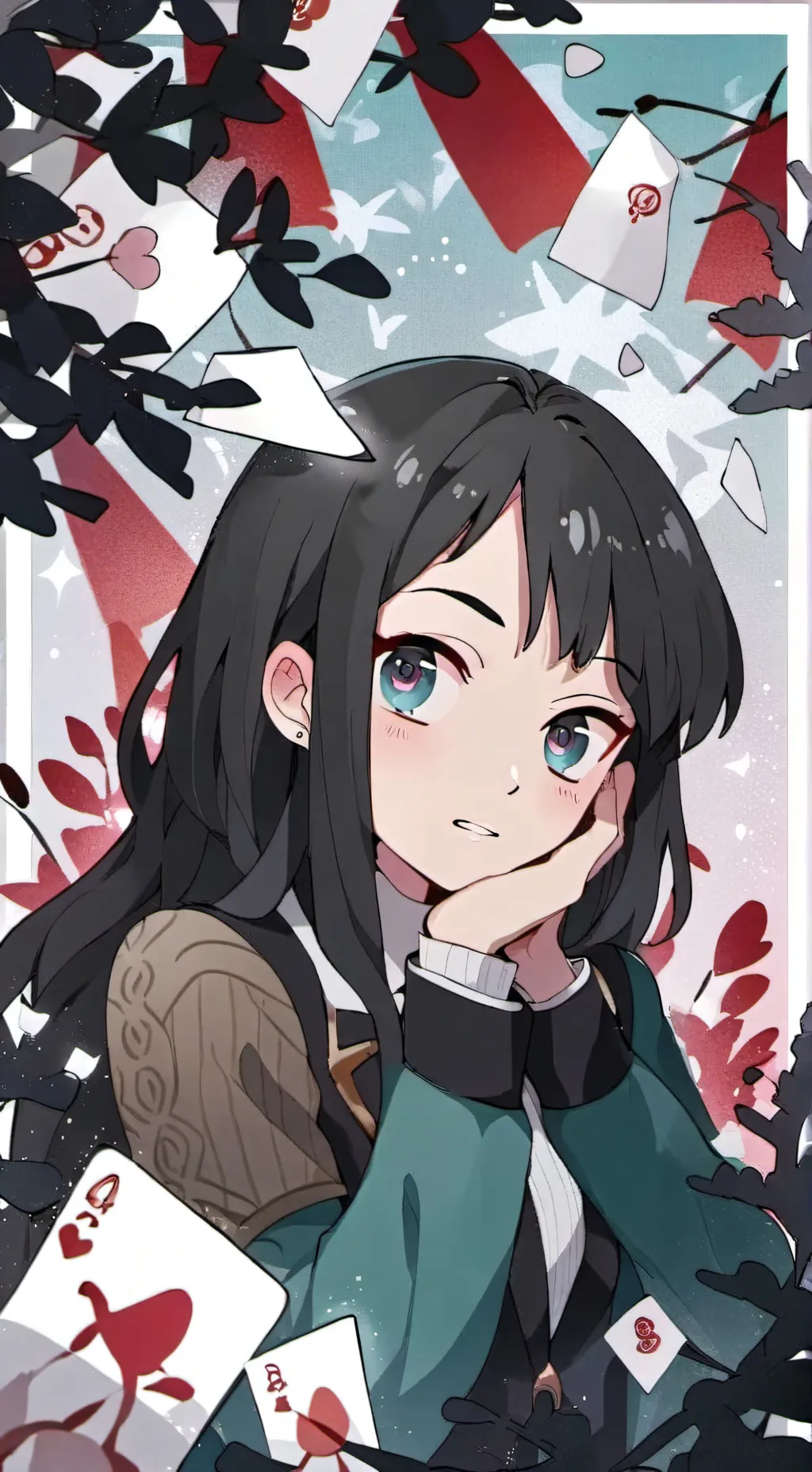 ai character: Genya + muichiro  background