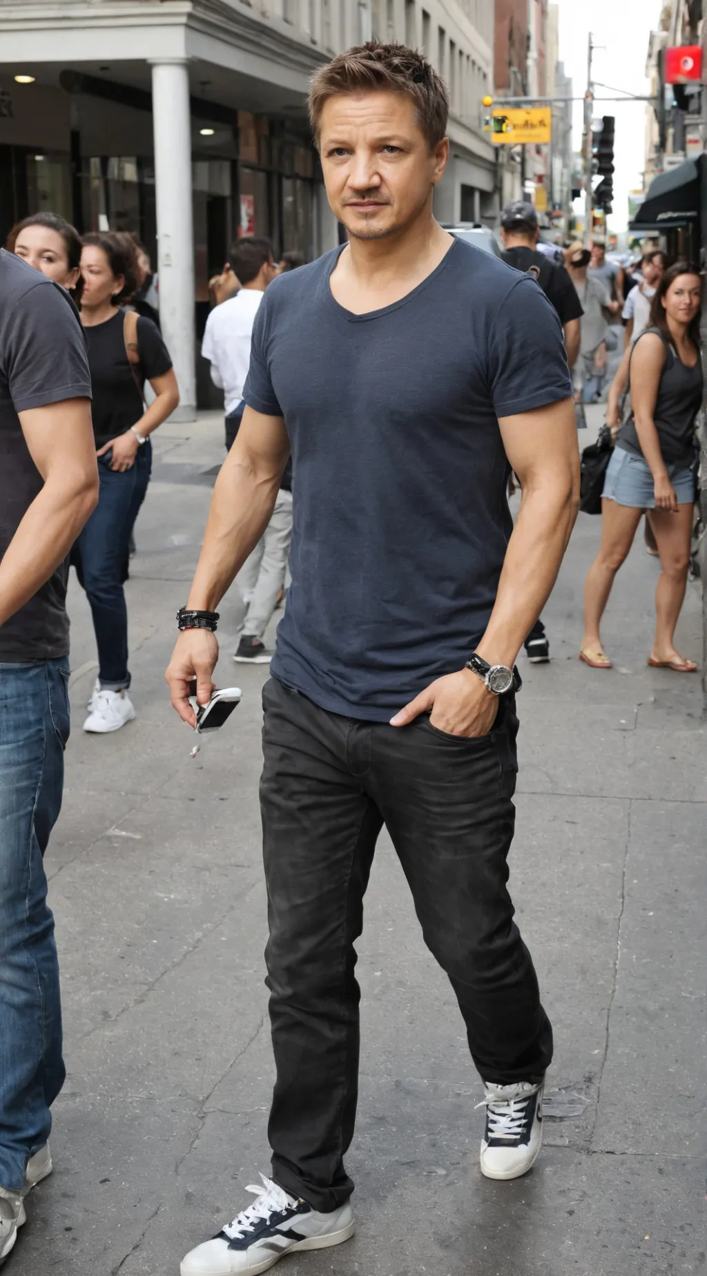 ai character: Jeremy Renner background