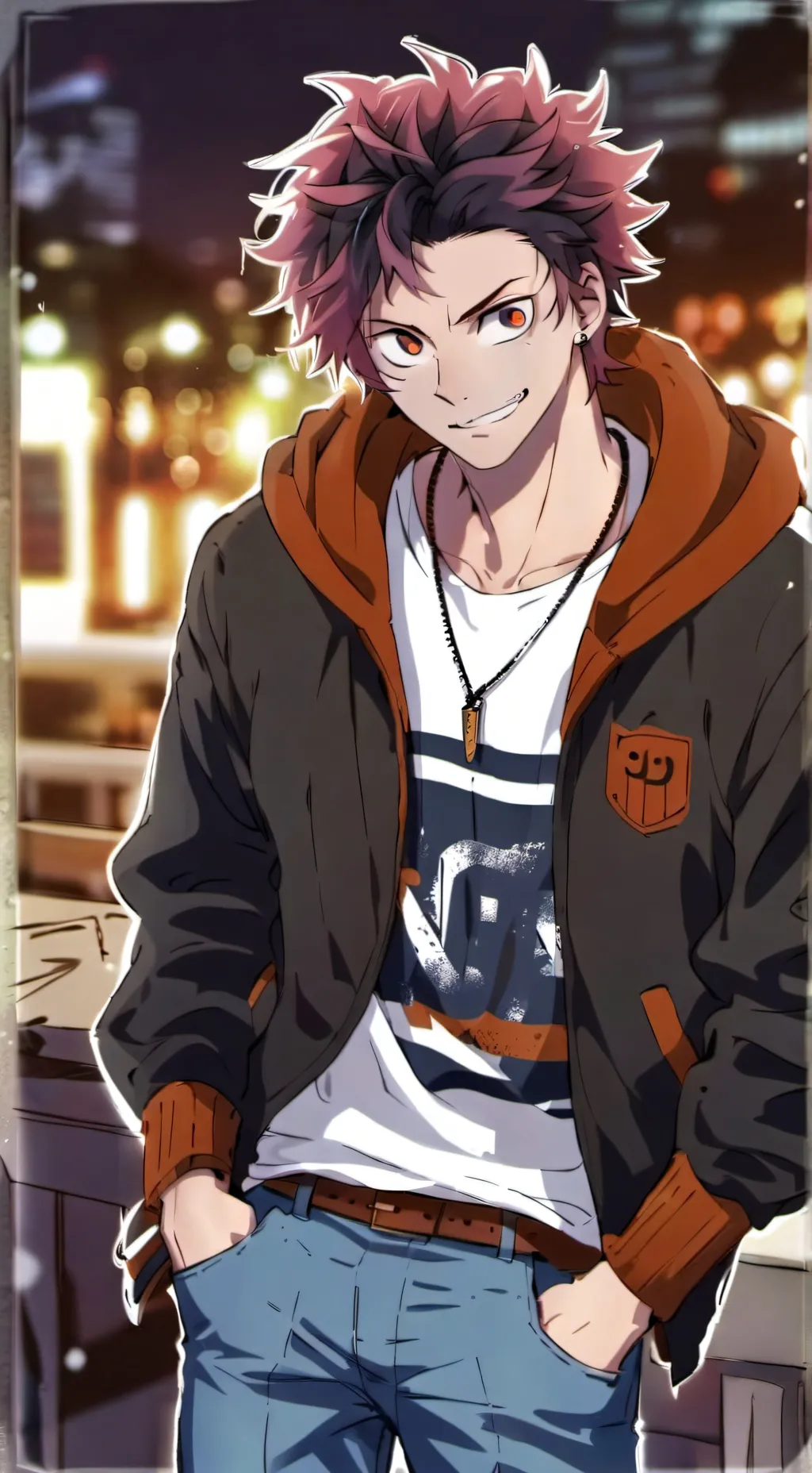 ai character: kirashima❤️ background