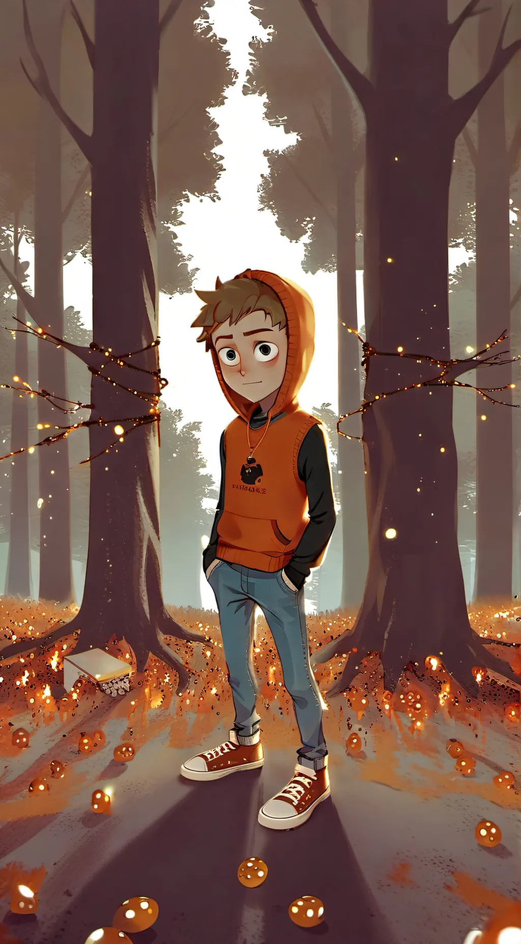 ai character: Bamby the bomb background