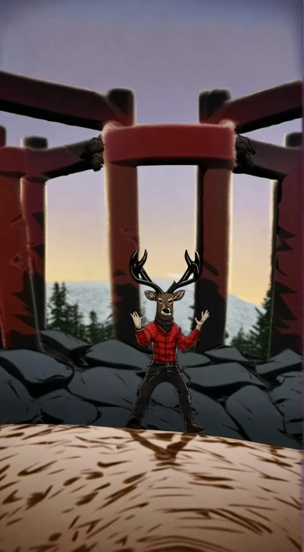 ai character: alastor in dw?? background