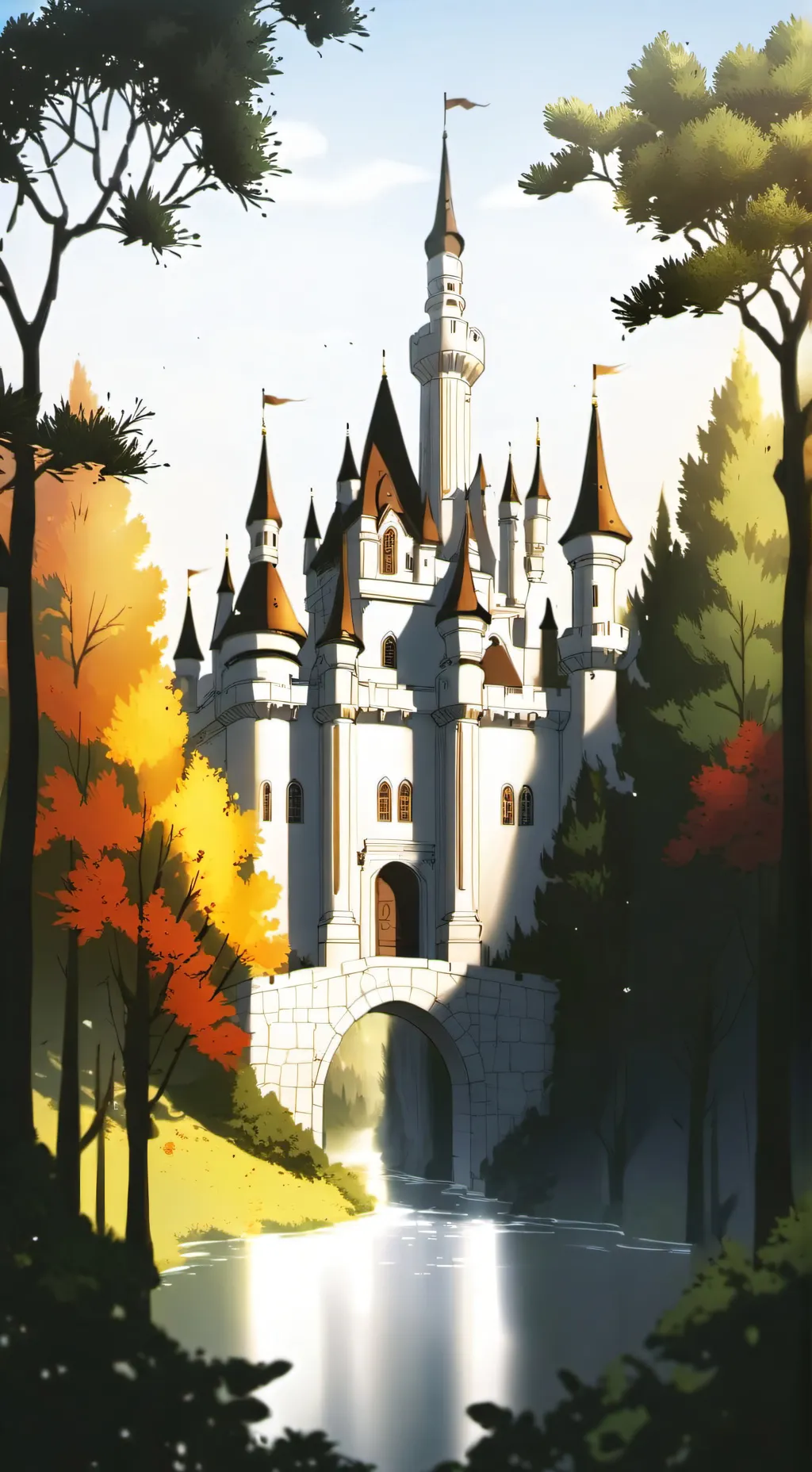 ai character: Magical world  background