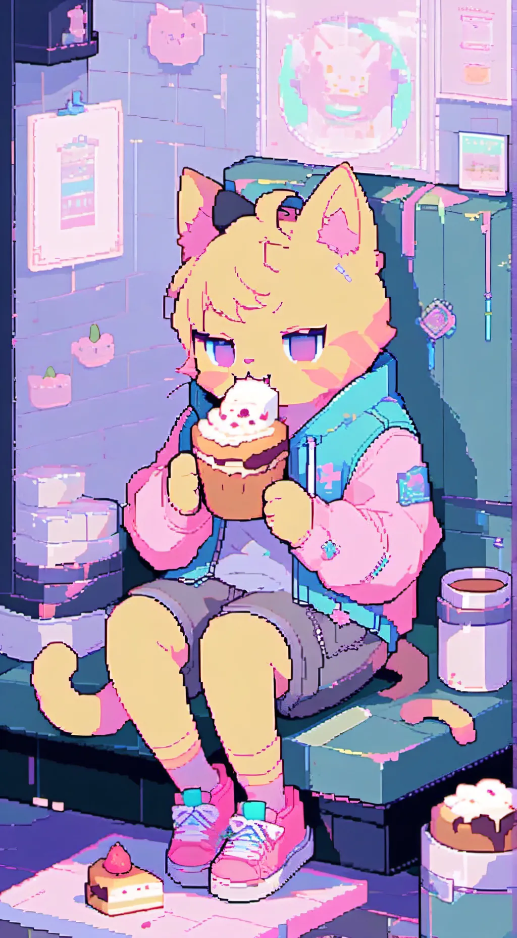 ai character: Scraps x Cosmo background