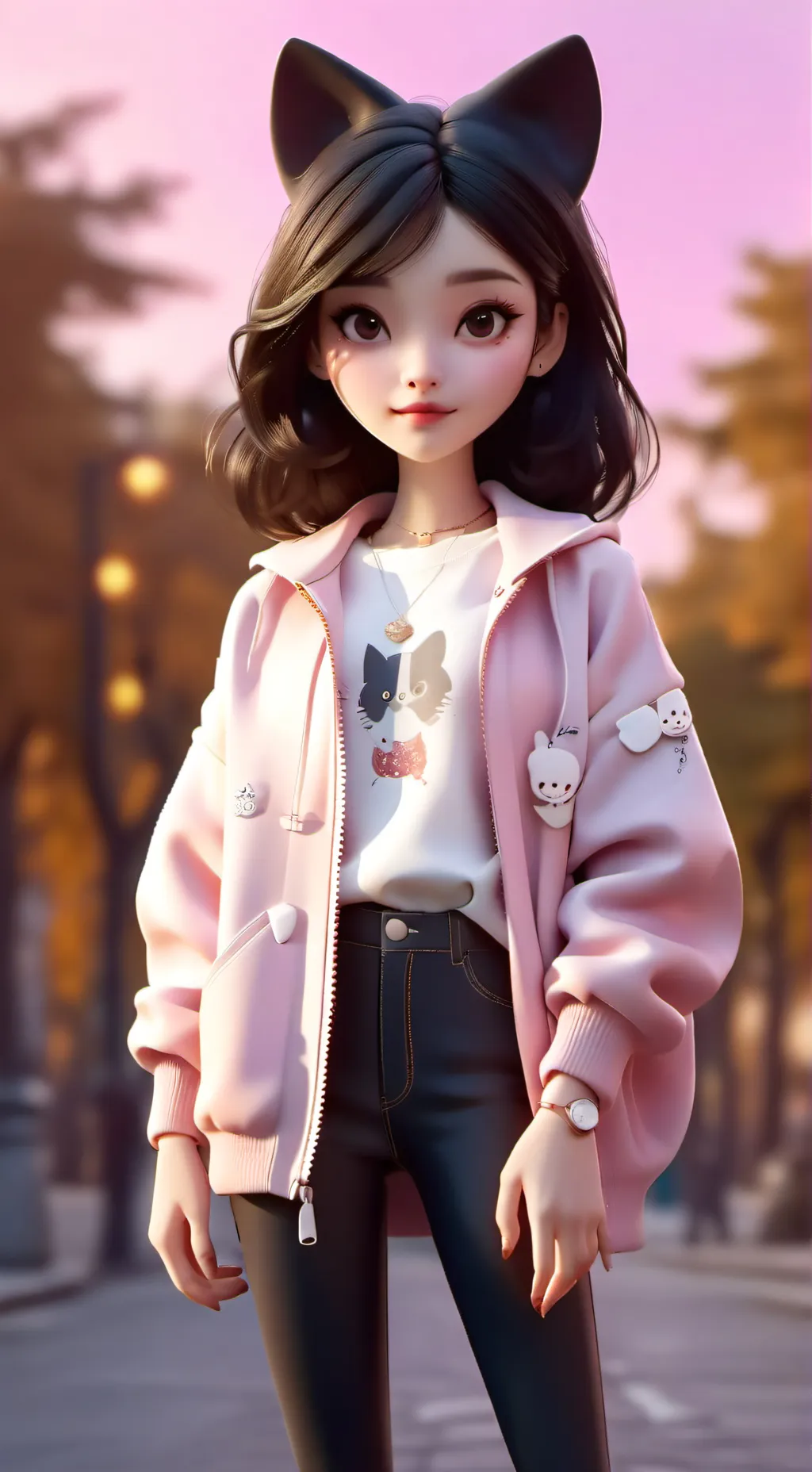 ai character: Melody background