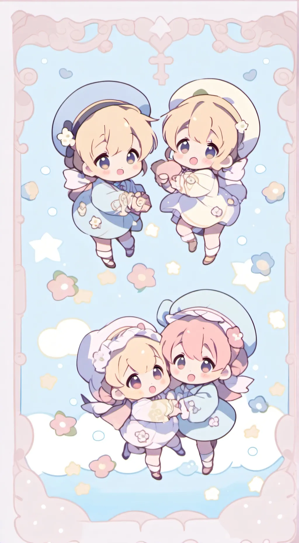 ai character: Bébés abandonné background