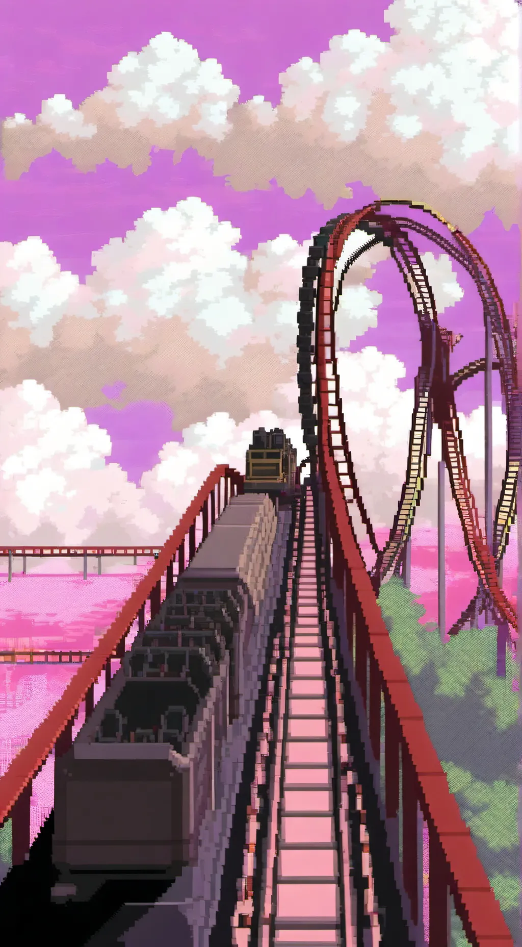 ai character: KNY ROLLERCOASTER background