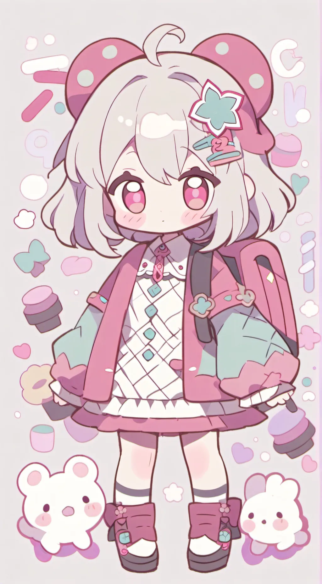 ai character: rosa background