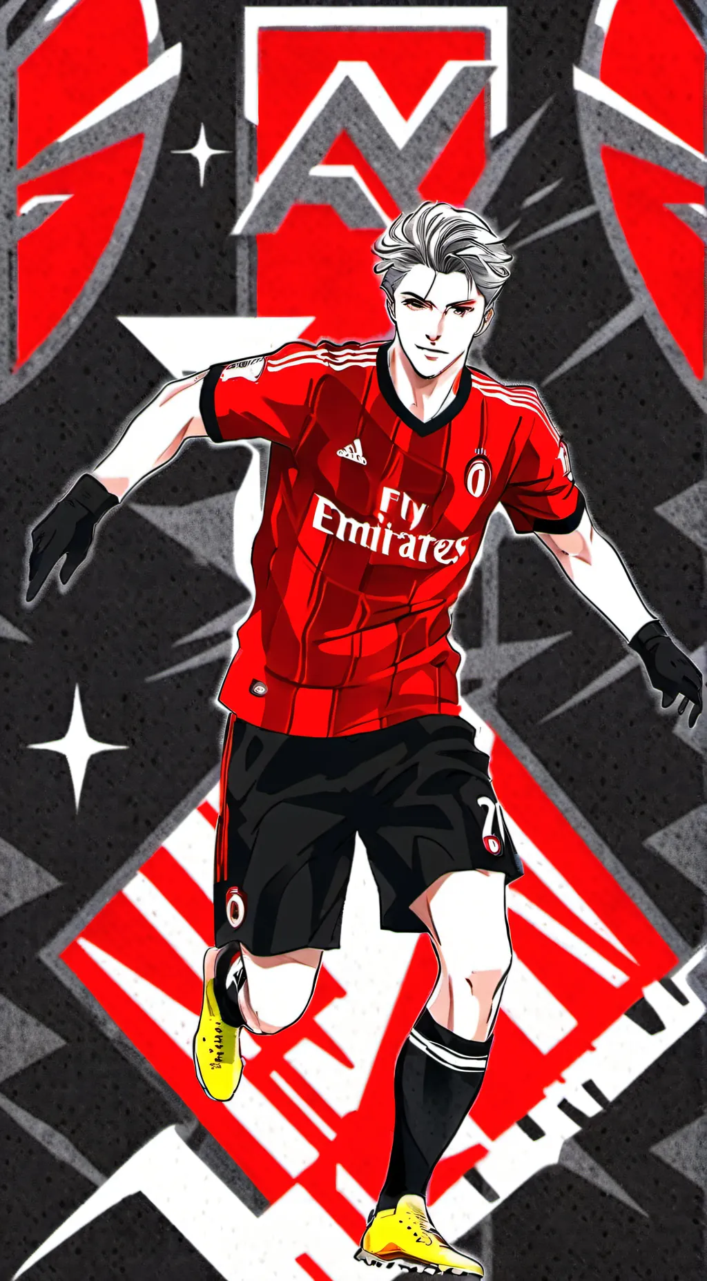 ai character: A. C. MILAN background