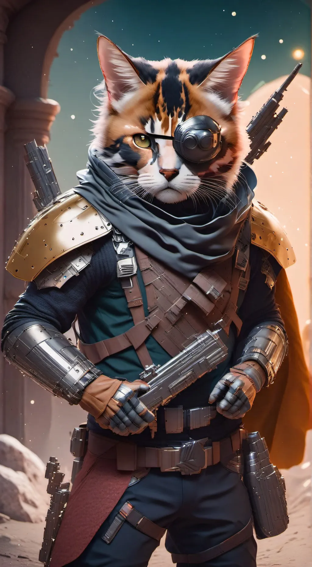 ai character: Cooper Cat background