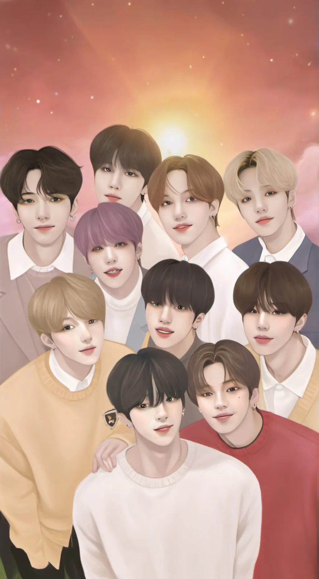 ai character: Stray kids  background