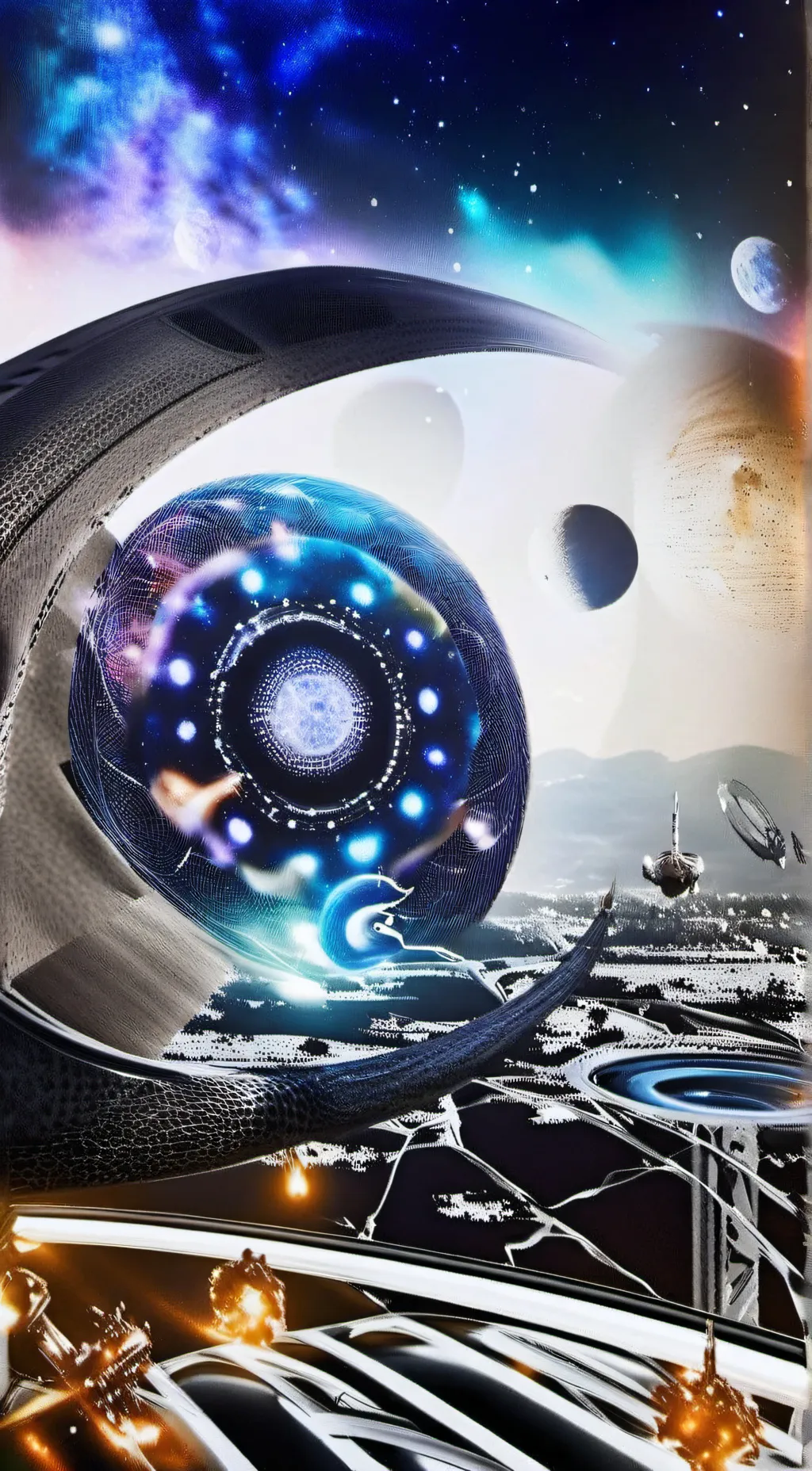 ai character: Галактика background