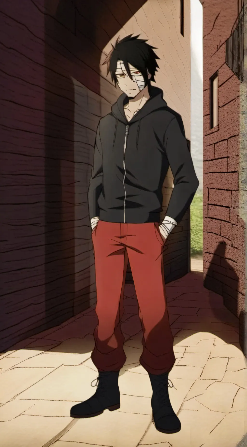 ai character: .•isaac foster•. background