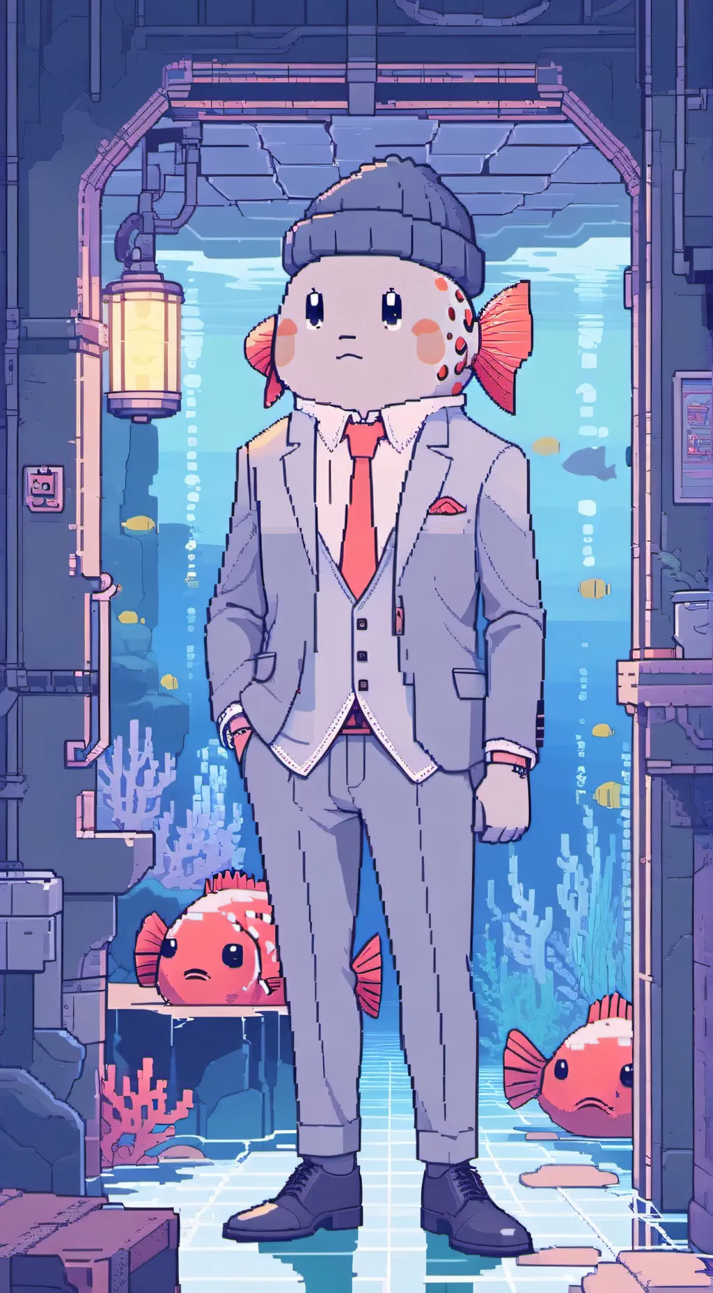 ai character: Puff Gang goon background