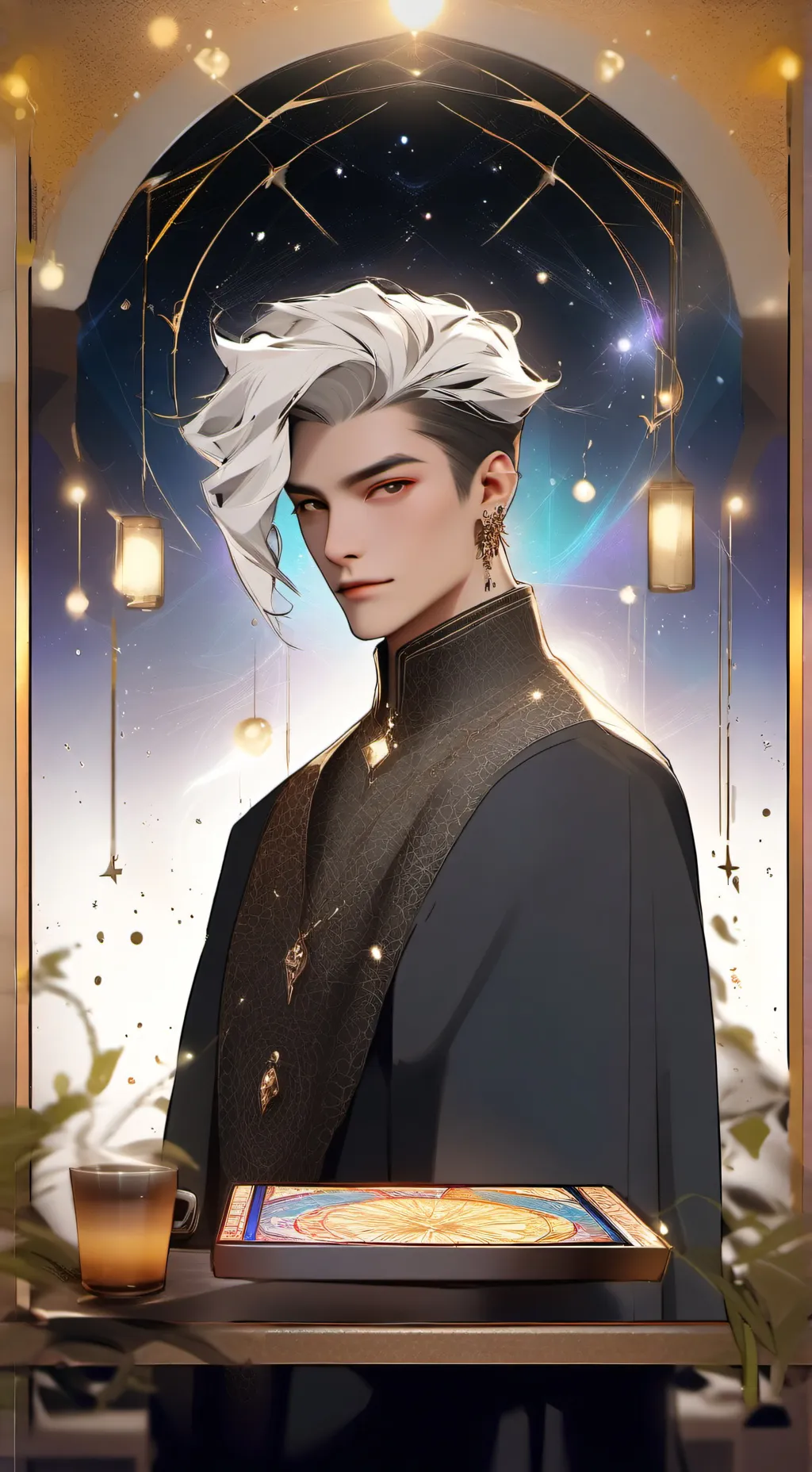 ai character: The Cosmic Confusionist background