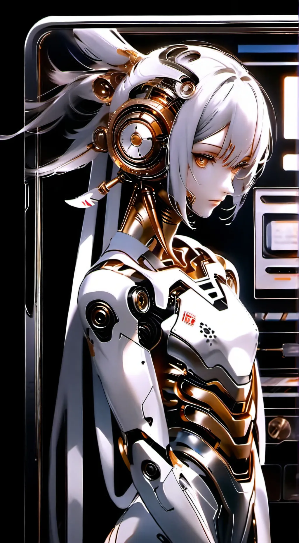 ai character: robot mira background