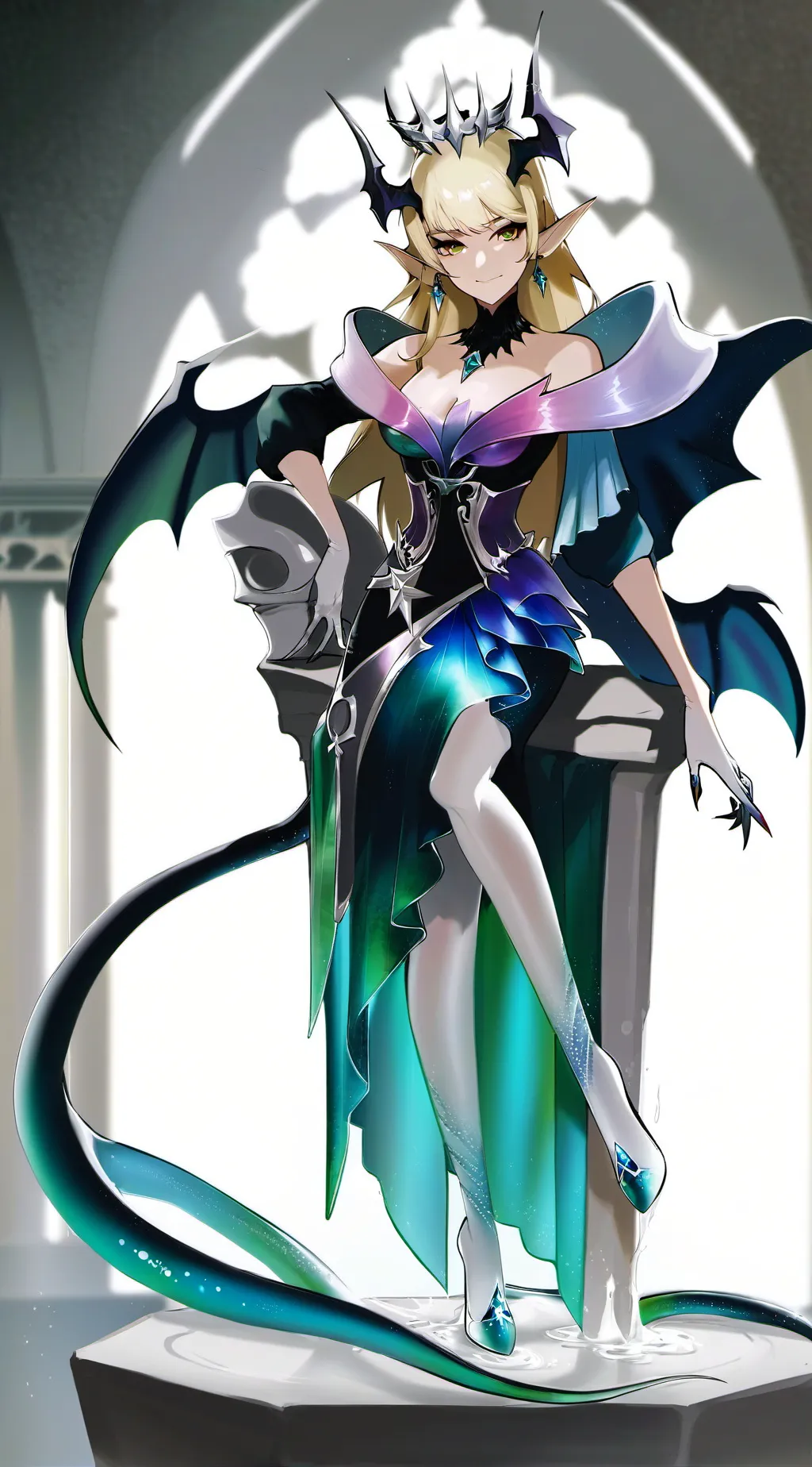 ai character: Queen Avaritia background