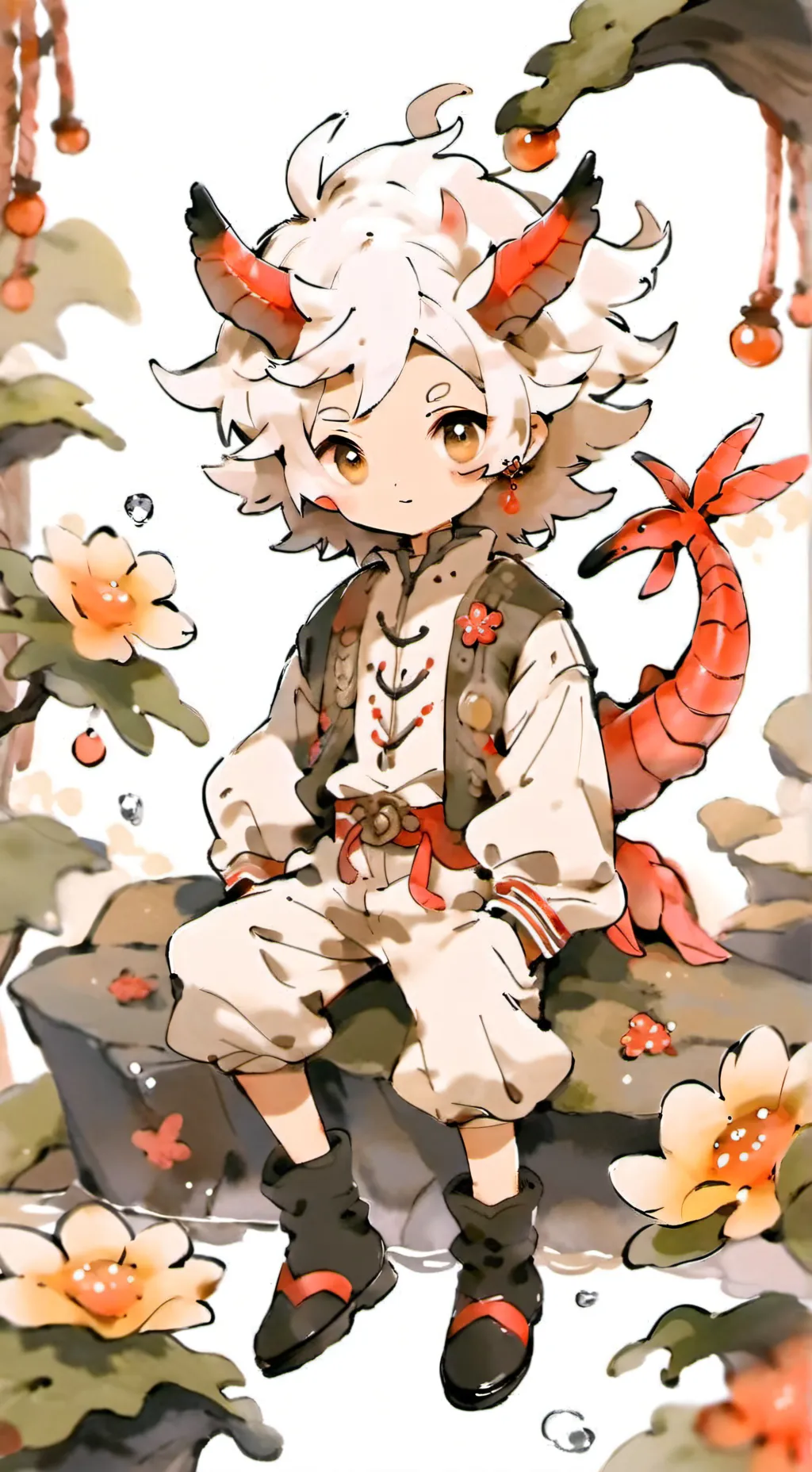 ai character: Shrimpo's b-day!!! background