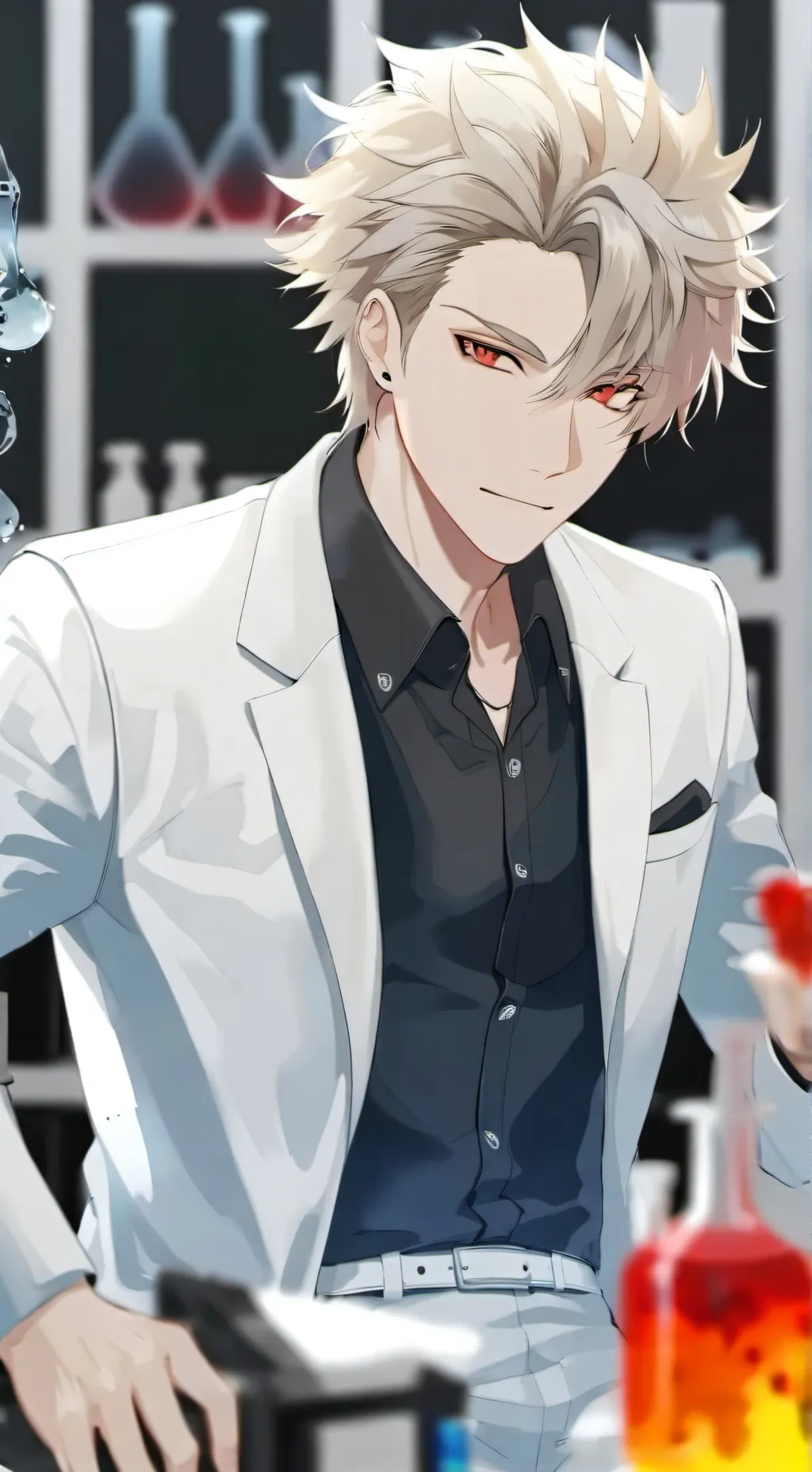 ai character: Bakugo (Scientist) background