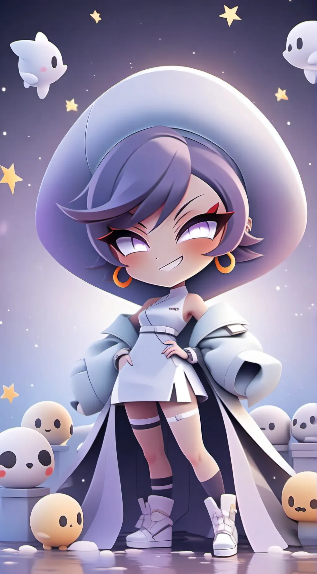 ai character: DW Vacation background