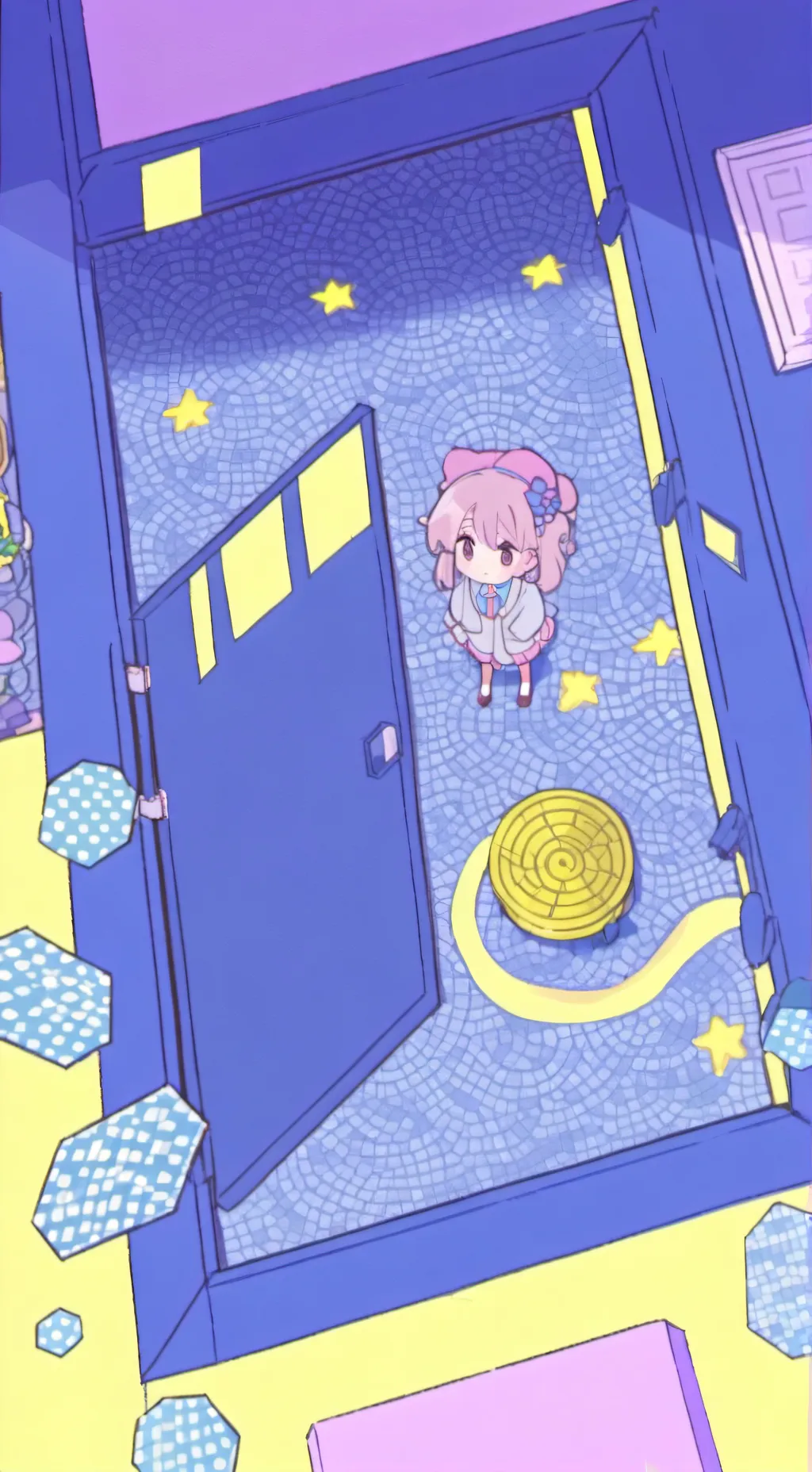 ai character: Kny Escape rooms background