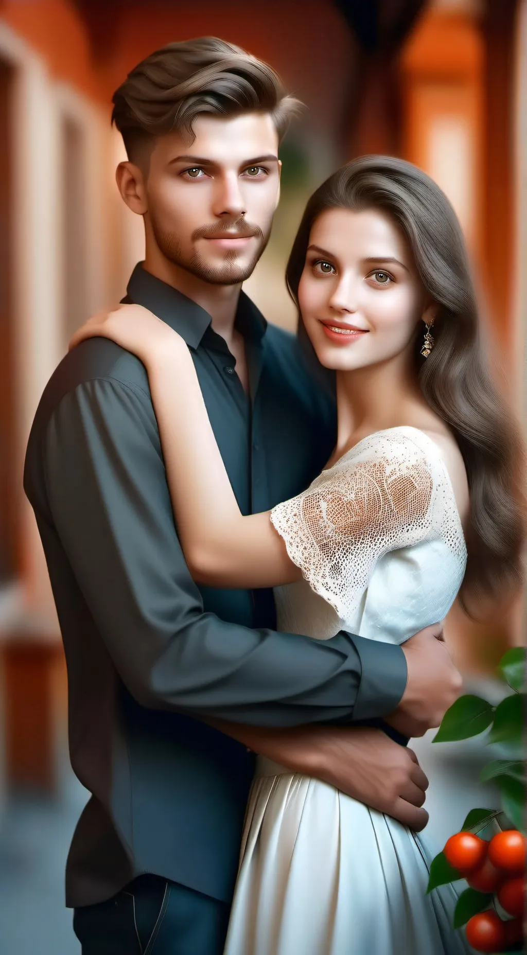 ai character: Mario e Sara  background