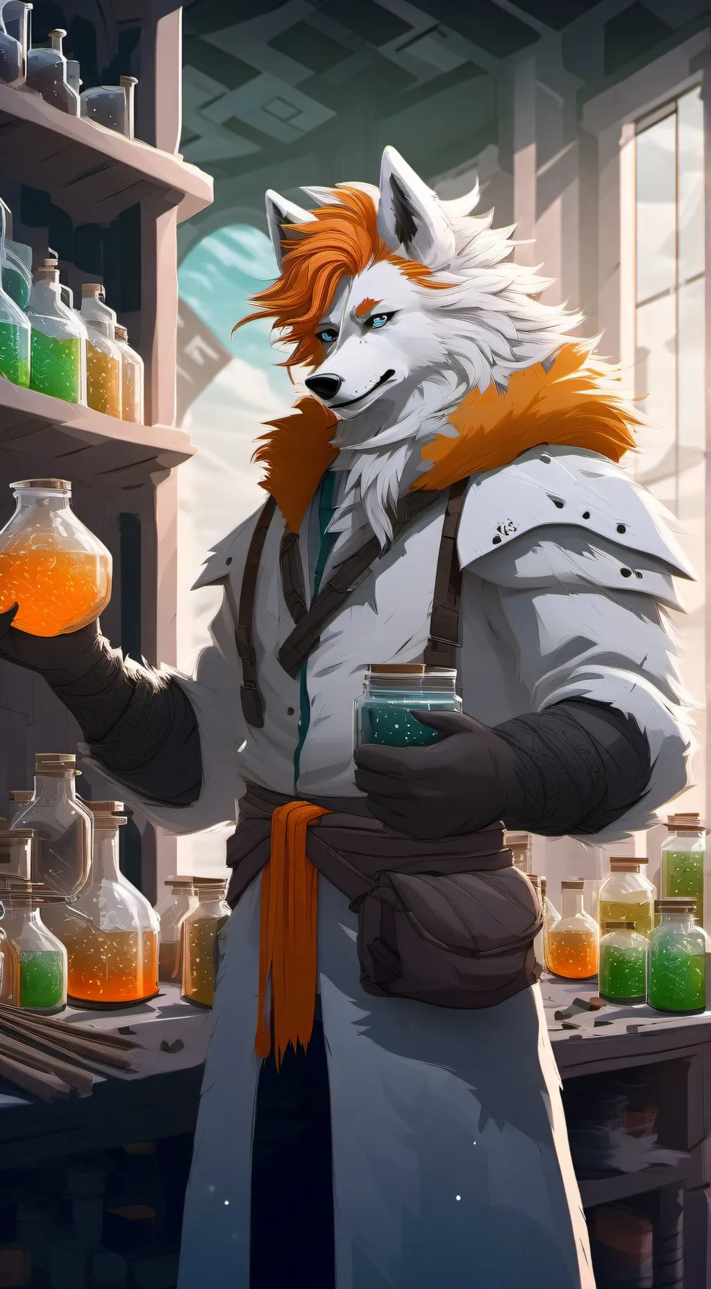 ai character: Woltress  background