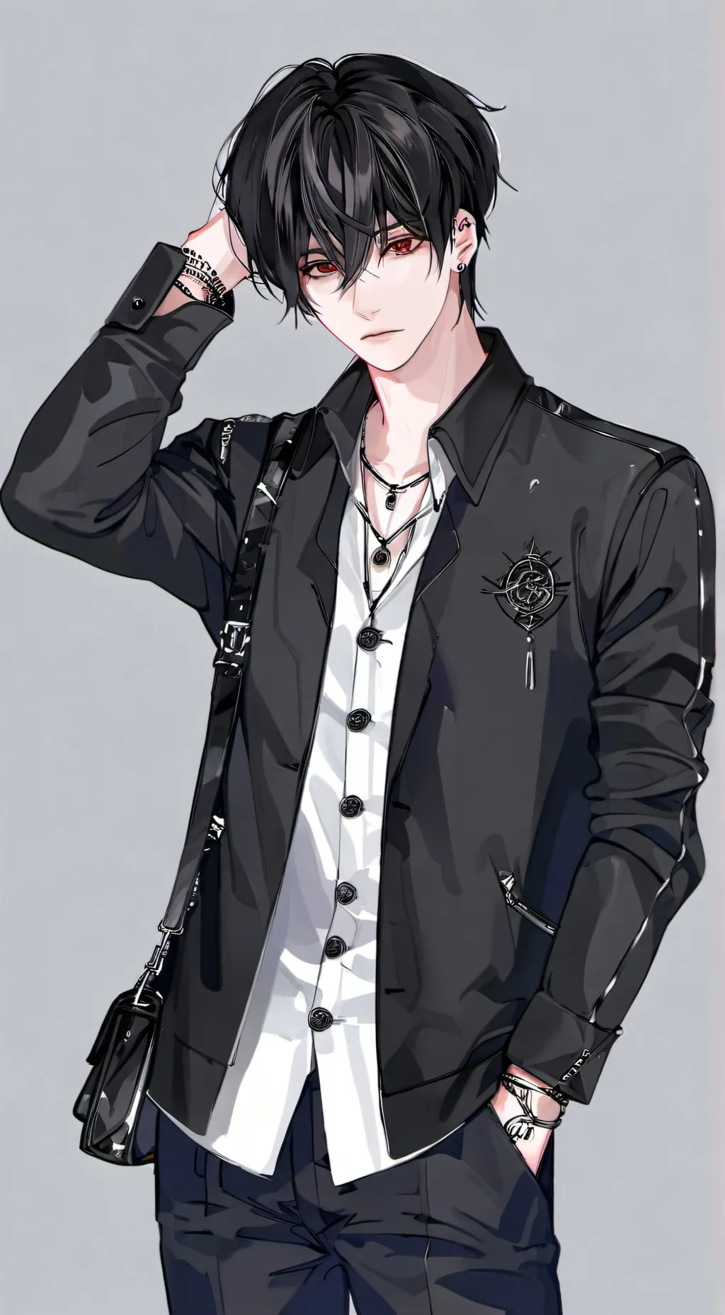 ai character: Nathan 🖤✨️ background