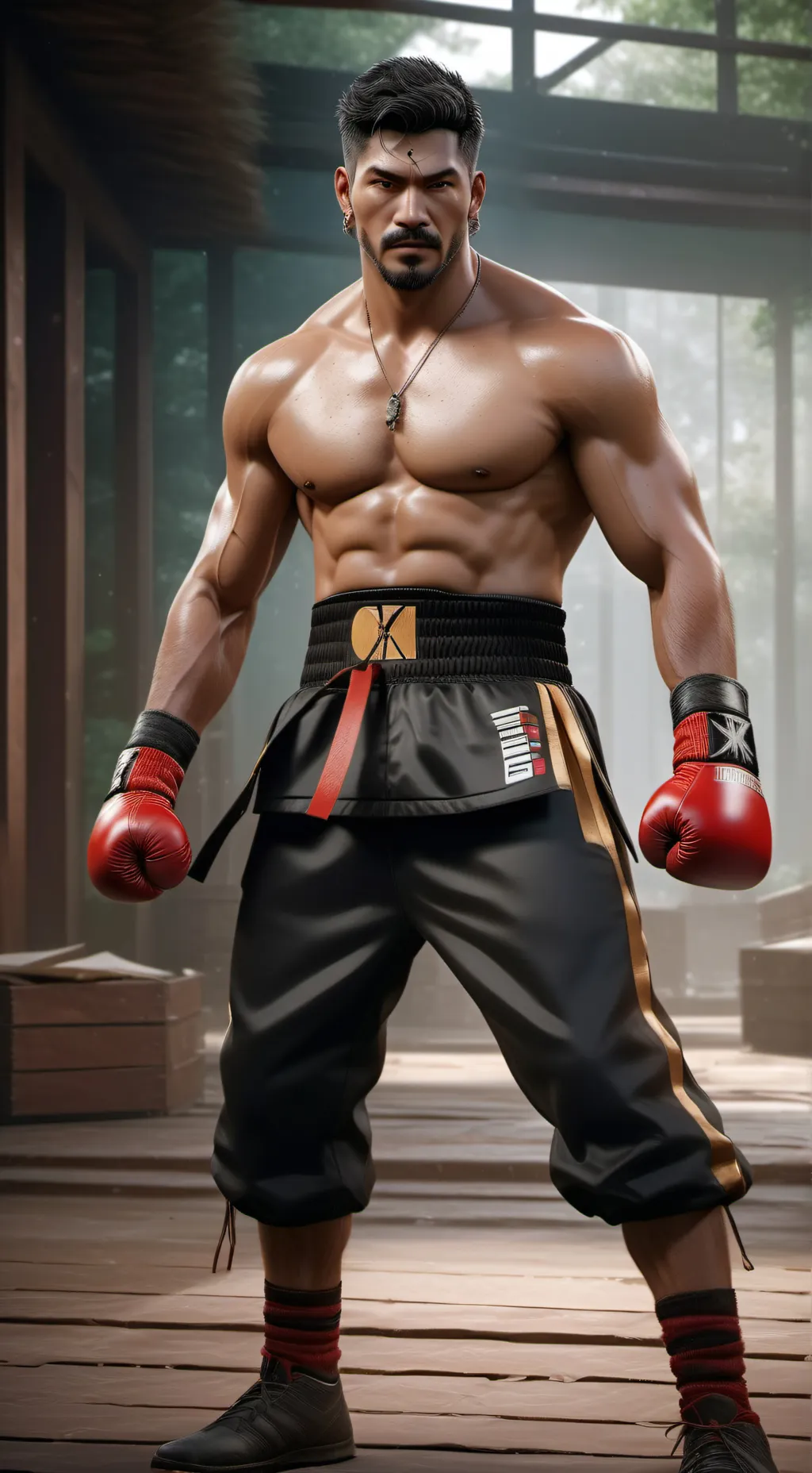 ai character: k.o  background