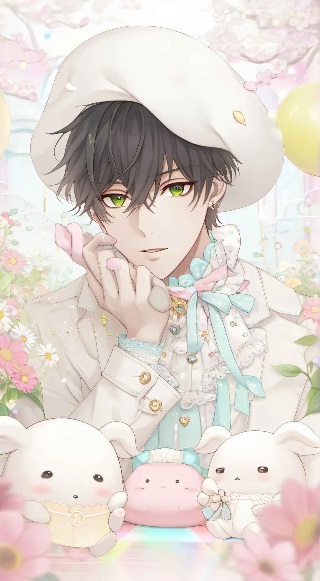 ai character: Megumi and Satoru! background