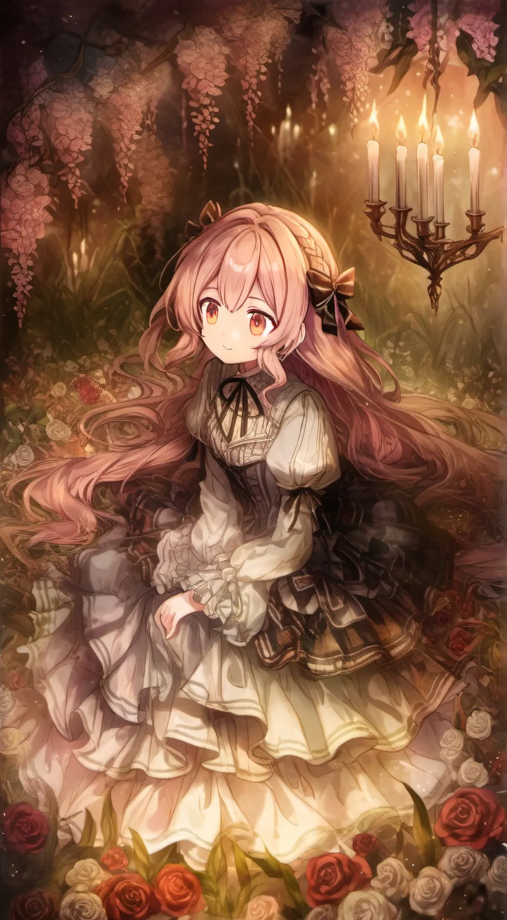 ai character: 𝓻𝓲𝓴𝓪!🍙🍚🍥🍡🍜🍮🍯🥡🥠🥟🥢🍘🍓 background