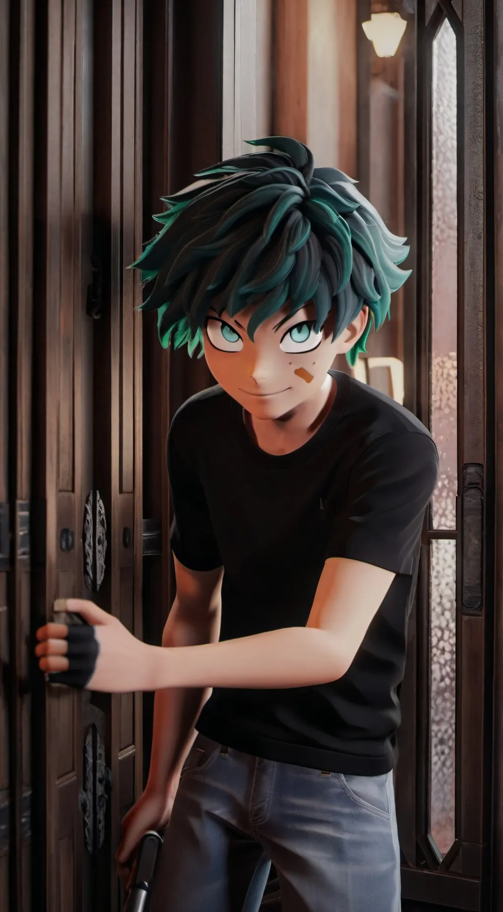 ai character: BakuDeku background