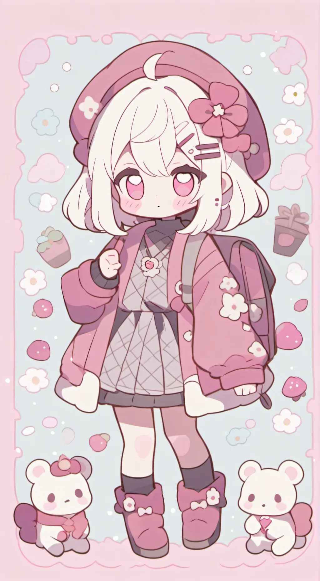 ai character: NIÑA background