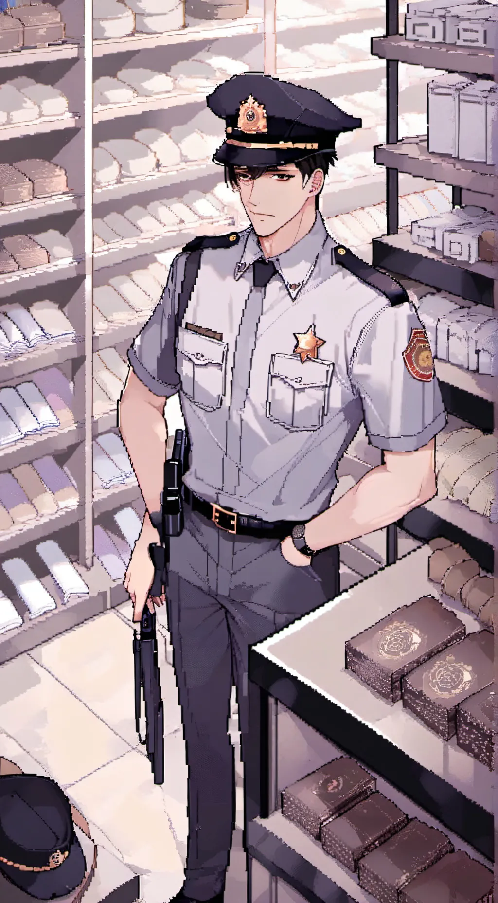 ai character: Jasper Slate background