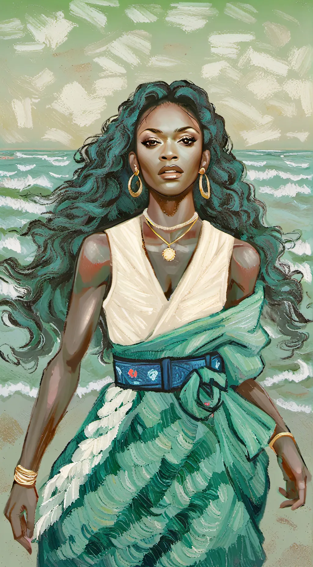 ai character: Naomi got attacked background