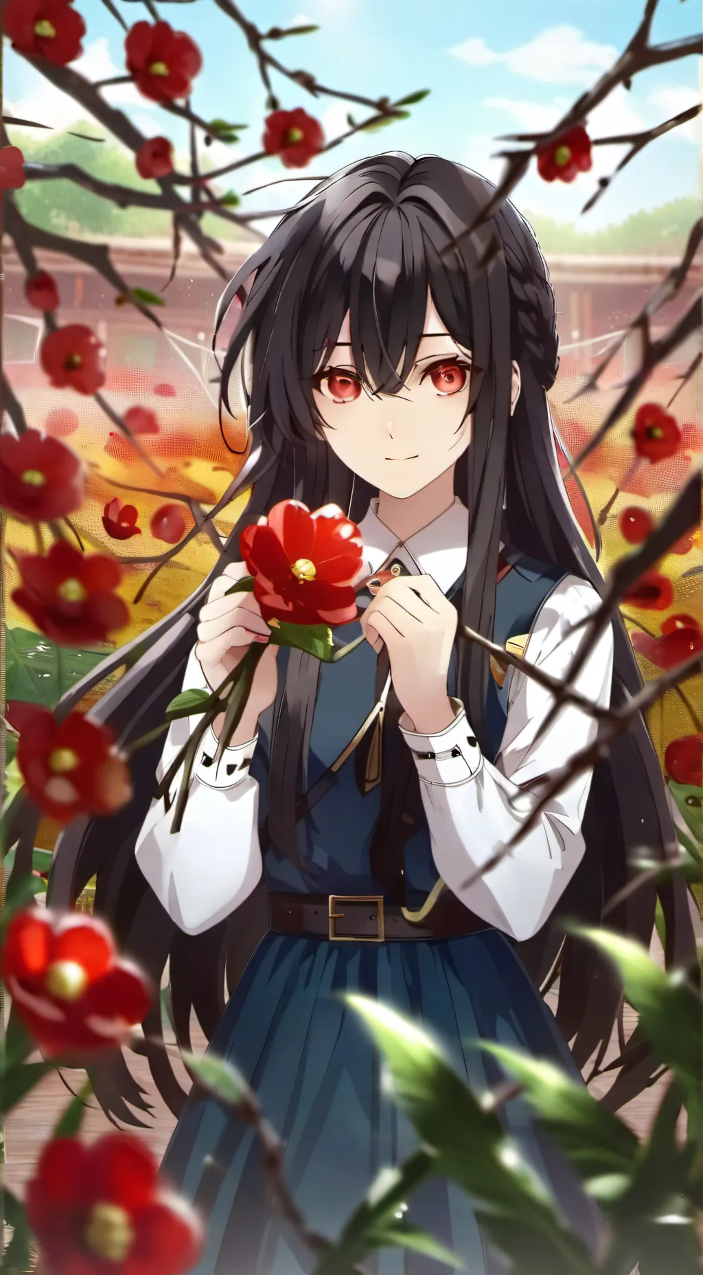 ai character: ☁️🩵 tokito 🩵☁️ background